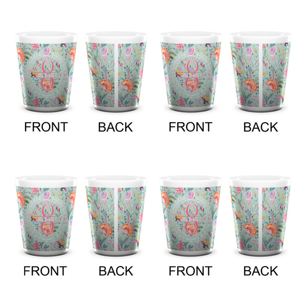 Exquisite Chintz Shot Glass - White - Set of 4 - APPROVAL