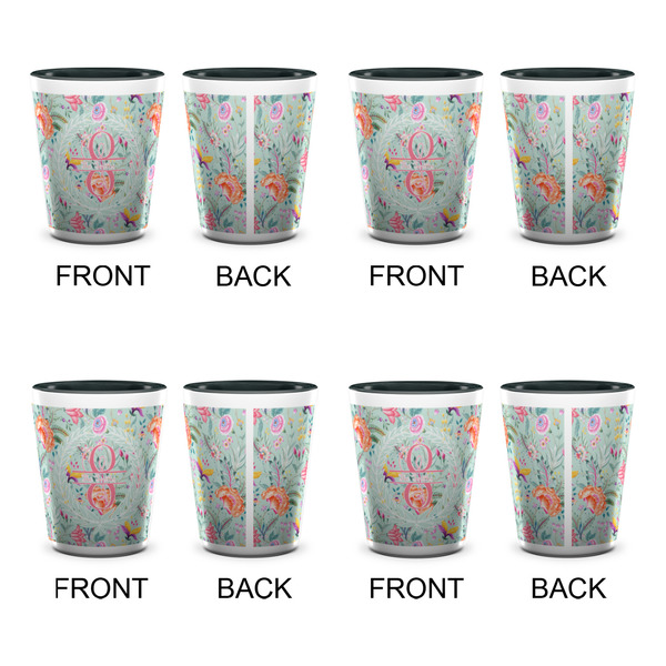 Exquisite Chintz Shot Glassess - Two Tone - Set of 4 - APPROVAL