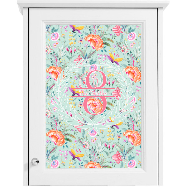 Exquisite Chintz Single White Cabinet Decal