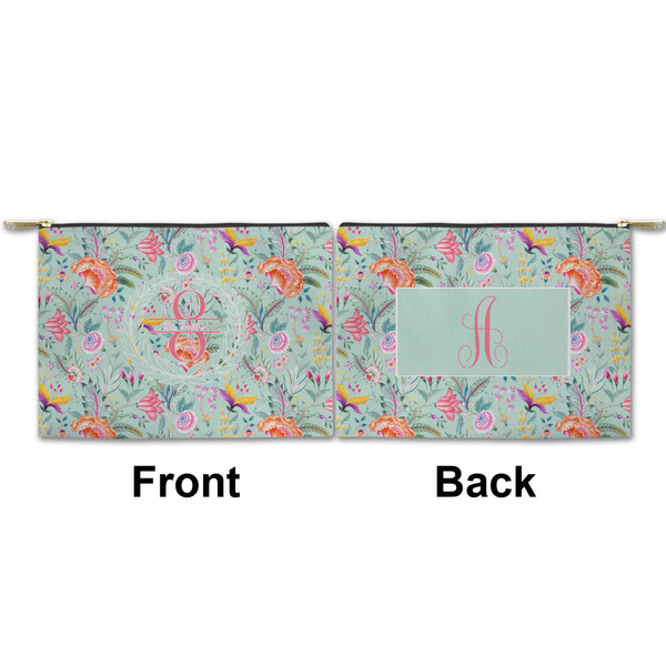 Exquisite Chintz Small Zipper Pouch Approval (Front and Back)