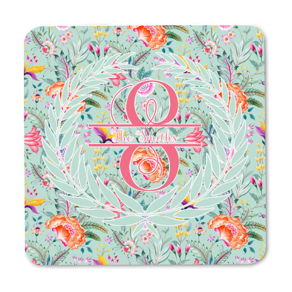 Exquisite Chintz Square Fridge Magnet - FRONT
