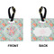 Exquisite Chintz Square Luggage Tag (Front + Back)