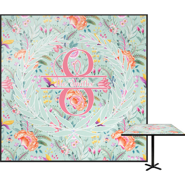 Custom Exquisite Chintz Square Table Top (Personalized)