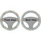 Exquisite Chintz Steering Wheel Cover- Front and Back