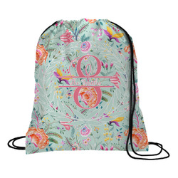 Exquisite Chintz Drawstring Backpack - Medium (Personalized)