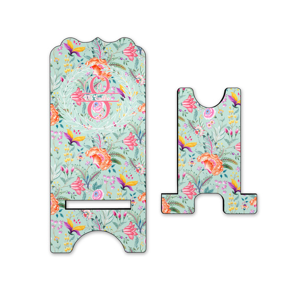 Exquisite Chintz Stylized Phone Stand - Front & Back - Small