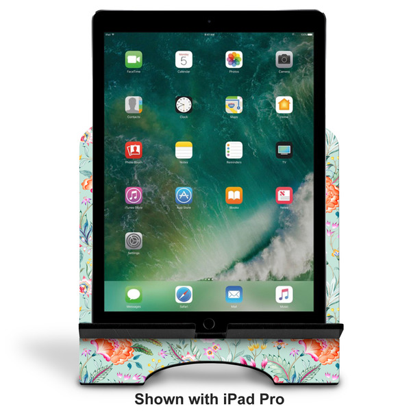 Exquisite Chintz Stylized Tablet Stand - Front with ipad