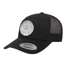 Exquisite Chintz Trucker Hat - Black (Personalized)