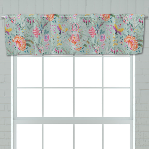 Exquisite Chintz Valance - Closeup on window