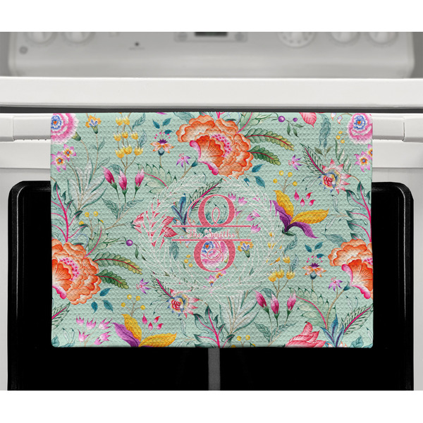 Exquisite Chintz Waffle Weave Towel - Full Color Print - Lifestyle2 Image