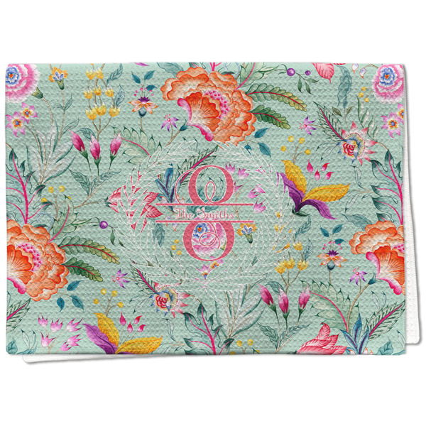 Custom Exquisite Chintz Kitchen Towel - Waffle Weave - Full Color Print (Personalized)