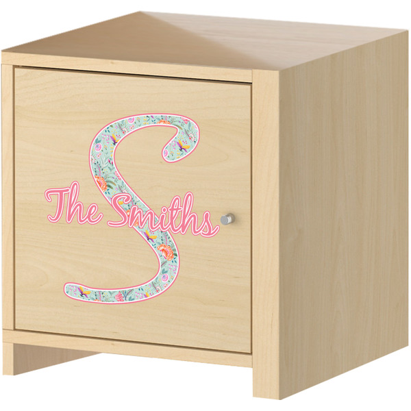 Exquisite Chintz Wall Graphic on Wooden Cabinet