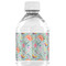 Exquisite Chintz Water Bottle Label - Back View