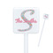 Exquisite Chintz Square Plastic Stir Sticks (Personalized)