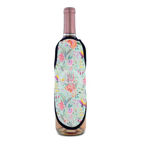Exquisite Chintz Wine Bottle Apron - IN CONTEXT
