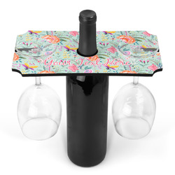 Exquisite Chintz Wine Bottle & Glass Holder (Personalized)