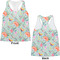 Exquisite Chintz Womens Racerback Tank Tops - Medium - Front and Back