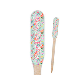 Exquisite Chintz Paddle Wooden Food Picks - Single Sided (Personalized)