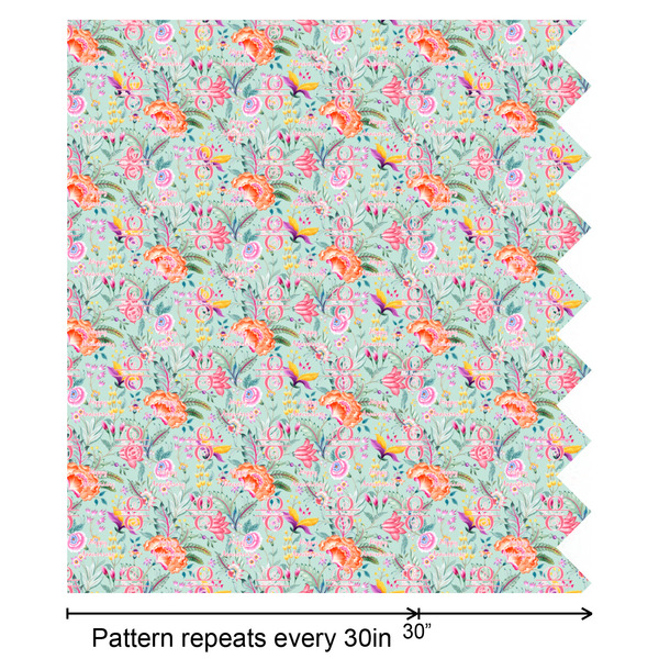 Exquisite Chintz Wrapping Paper Roll - Matte - Partial Roll