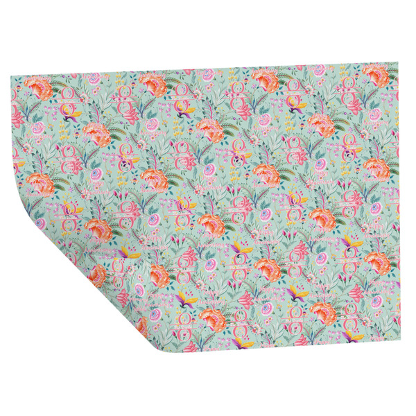 Exquisite Chintz Wrapping Paper Sheet - Double Sided - Folded