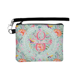 Exquisite Chintz Wristlet ID Case w/ Name and Initial