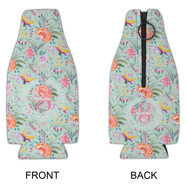 Exquisite Chintz Zipper Bottle Cooler - APPROVAL