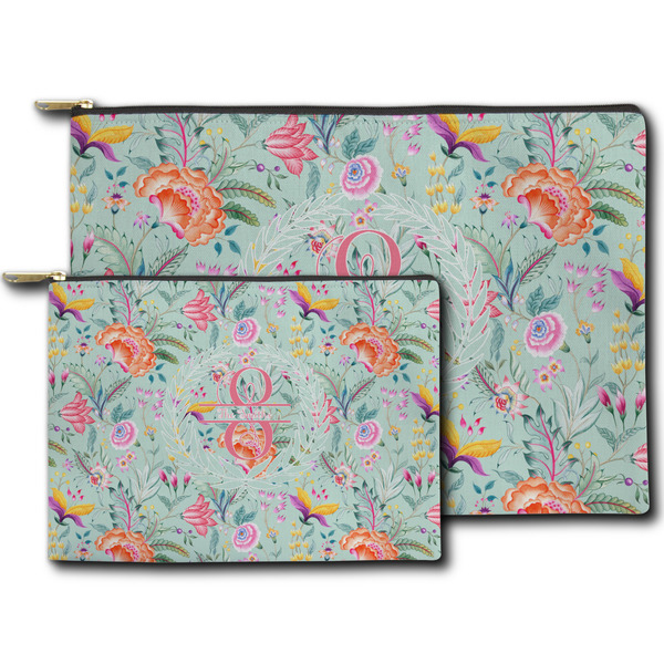 Exquisite Chintz Zippered Pouches - Size Comparison