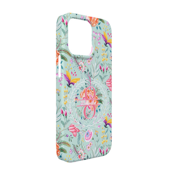 Custom Exquisite Chintz iPhone Case - Plastic - iPhone 13 Pro (Personalized)