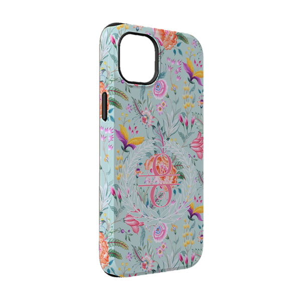 Custom Exquisite Chintz iPhone Case - Rubber Lined - iPhone 14 Pro (Personalized)