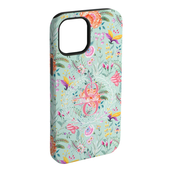 Custom Exquisite Chintz iPhone Case - Rubber Lined - iPhone 15 Plus (Personalized)