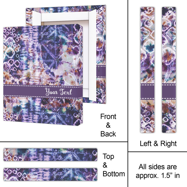 Tie Dye 11x14 - Canvas Print - Approval