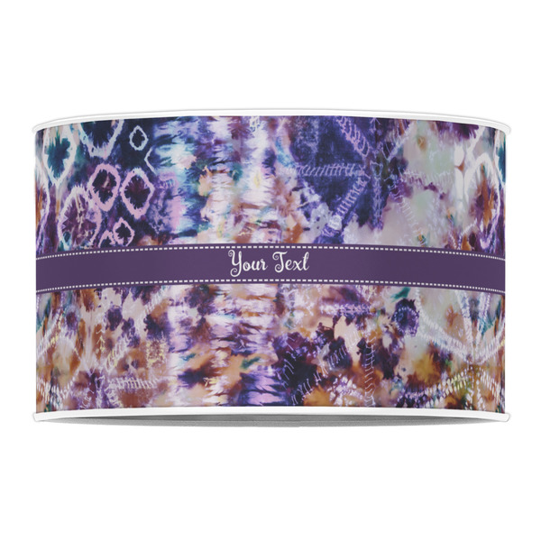 Tie Dye 12" Drum Lampshade - FRONT (Poly Film)
