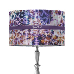 Tie Dye 12" Drum Lamp Shade - Fabric (Personalized)