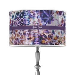 Tie Dye 12" Drum Lamp Shade - Poly-film (Personalized)