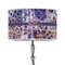 Tie Dye 12" Drum Lampshade - ON STAND (Poly Film)