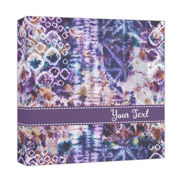 Custom Tie Dye Canvas Print - 12x12 (Personalized)