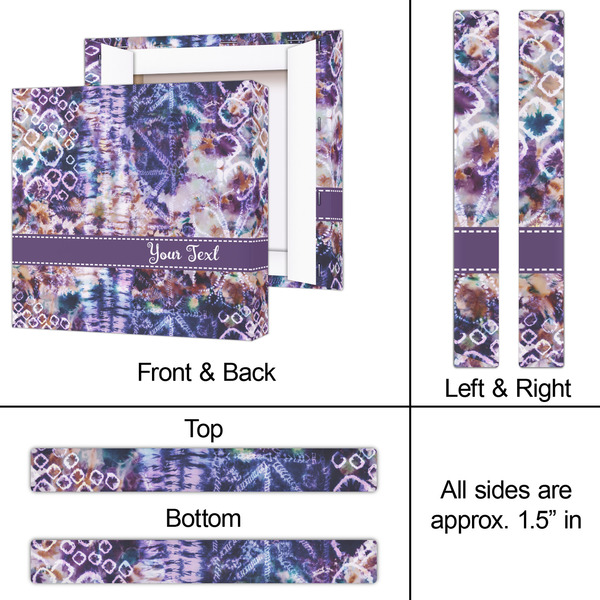 Tie Dye 12x12 - Canvas Print - Approval