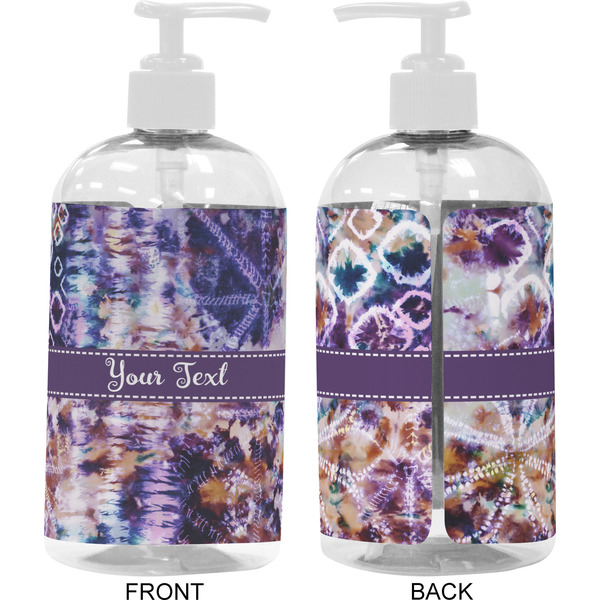 Tie Dye 16 oz Plastic Liquid Dispenser- Approval- White