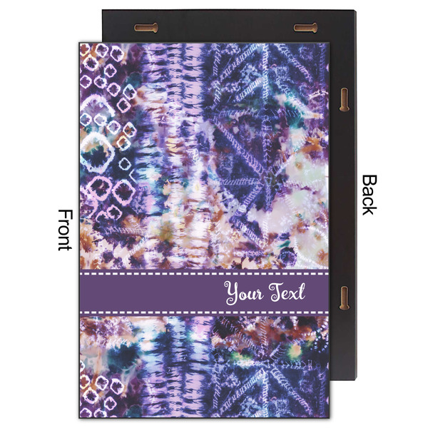 Tie Dye 20x30 Wood Print - Front & Back View
