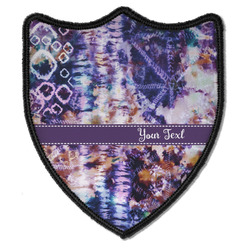 Tie Dye Iron On Shield Patch B w/ Name or Text