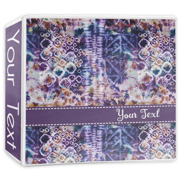 Custom Tie Dye 3-Ring Binder - 3 inch (Personalized)