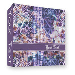 Tie Dye 3 Ring Binder - Full Wrap - 3" (Personalized)