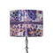 Tie Dye 8" Drum Lampshade - ON STAND (Fabric)