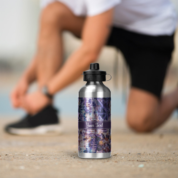 Tie Dye Aluminum Water Bottle - Silver LIFESTYLE