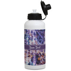 Tie Dye Water Bottles - Aluminum - 20 oz - White (Personalized)