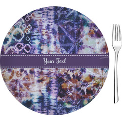 Tie Dye Glass Appetizer / Dessert Plate 8" (Personalized)