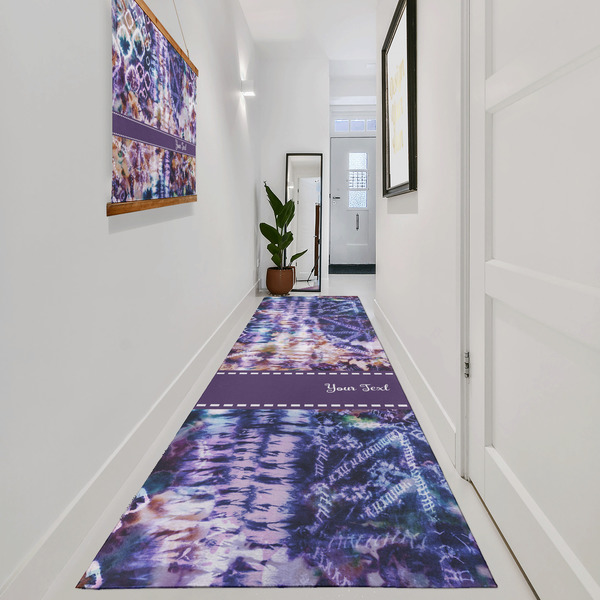 Tie Dye Area Rug Sizes - In Context (vertical)