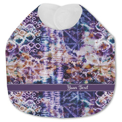 Tie Dye Jersey Knit Baby Bib w/ Name or Text