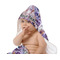 Tie Dye Baby Hooded Towel on Child
