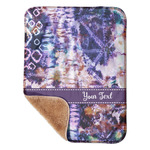 Tie Dye Sherpa Baby Blanket - 30" x 40" w/ Name or Text